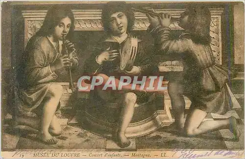 Cartes postales Musee du Louvre Concert d'Enfants Montagna