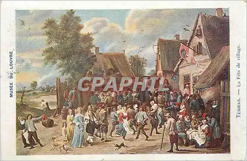 Cartes postales Musee du Louvre Teniers La Fete de Village