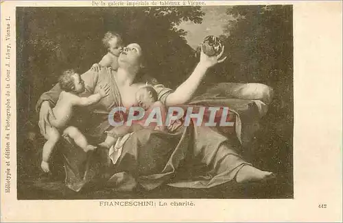 Cartes postales De la Galerie Imperiale de Tableaux a Vienne Franceschini La Charite