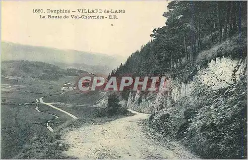 Cartes postales Villard de Lans Dauphine La Route de Val Chevriere E R
