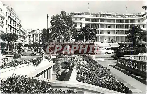 Moderne Karte Juan les Pins La Cote d'Azur Le Jardin et le Grand Hotel