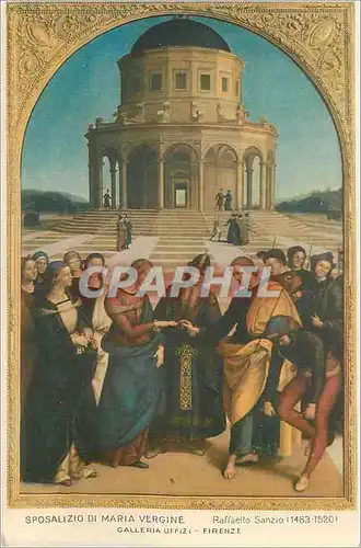 Cartes postales Firenze Galleria Uffizi  Sposalizio di Maria Vergine Raffaello Sanzio (1483 1520)