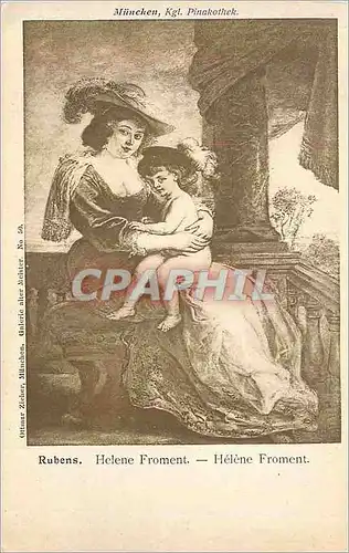 Cartes postales Munchen Kgl Pinakothek Rubens Helene Froment