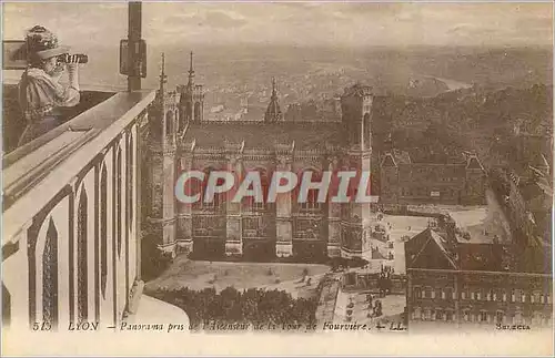 Ansichtskarte AK Lyon Panorama pris de l'Ascenseur de la Tour de Fourviere