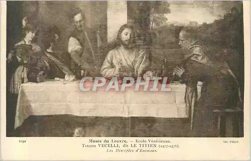 Cartes postales Musee du Louvre Ecole Venitienne Tiziano Vecelli dit le Titien (1477 1576)