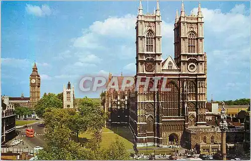 Cartes postales moderne Westminster Abbey and Big Ben London