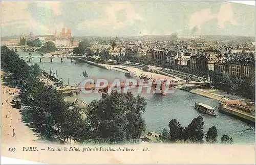 Ansichtskarte AK Paris Vue sur la Seine prise du Pavillon de Flore