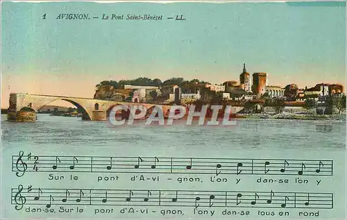 Cartes postales Avignon Le Pont Saint Benezet