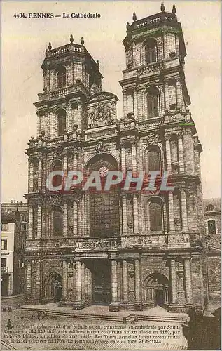 Cartes postales Rennes La Cathedrale