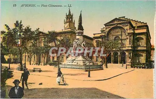 Cartes postales Avignon Place Clemenceau