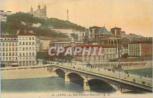 Cartes postales Lyon Le Pont Tilsitt et Fourviere