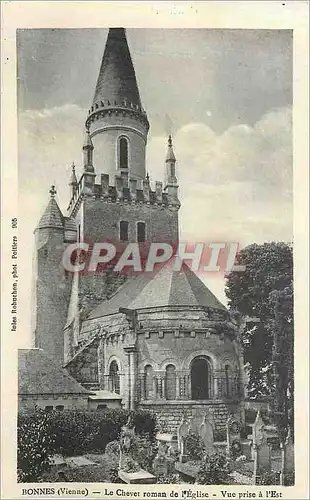 Ansichtskarte AK Bonnes (Vienne) Le Chevet Roman de l'Eglise Vue prise a l'Est