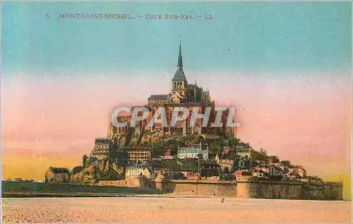 Ansichtskarte AK Mont Saint Michel Cote Sud Est