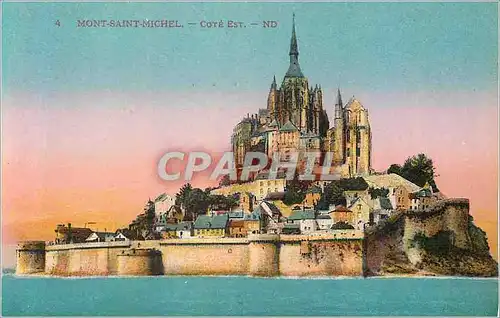 Cartes postales Mont Saint Michel Cote Est