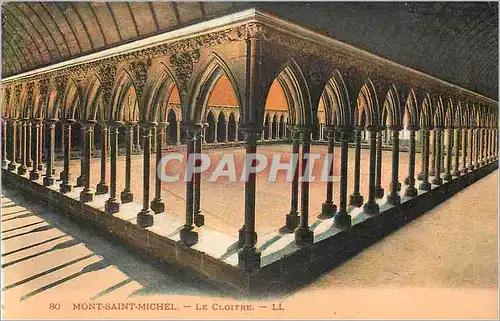 Cartes postales Mont Saint Michel Le Cloitre