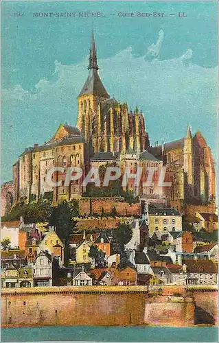 Cartes postales Mont Saint Michel Cote sud Est
