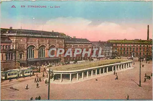 Cartes postales Strasbourg La Gare Tramway