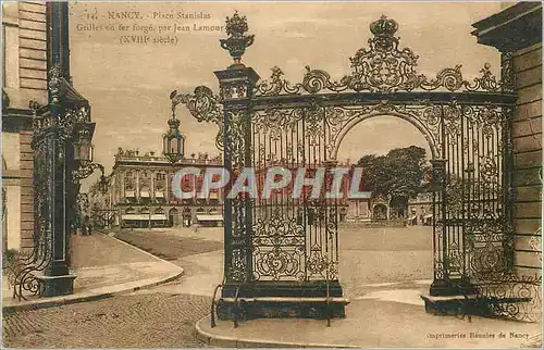 Ansichtskarte AK Nancy Place Stanislas Grilles en Fer Forge par Jean Lamour