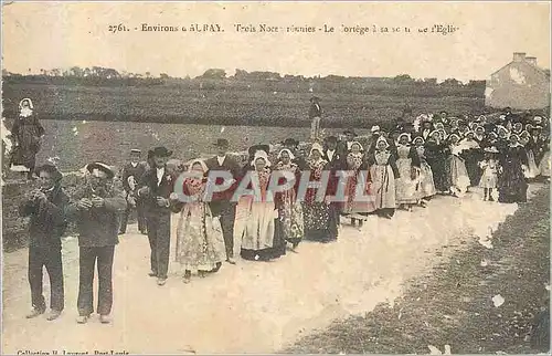 Cartes postales Environs d'Auray La noce Folklore