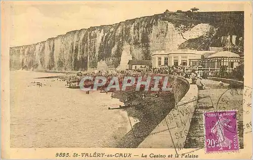 Cartes postales St Valery en Caux le Casino et la Falaise