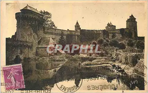 Ansichtskarte AK Fougeres (Ille et Vilaine) les Remparts Nord du Chateau Bretagne