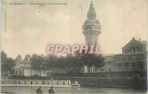 Cartes postales Epernay Union Champenoise et la Nautique