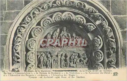 Cartes postales Vezelay Basilique de la Madeleine