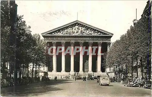 Moderne Karte Paris la Rue Royale et l'Eglise de la Madeleine