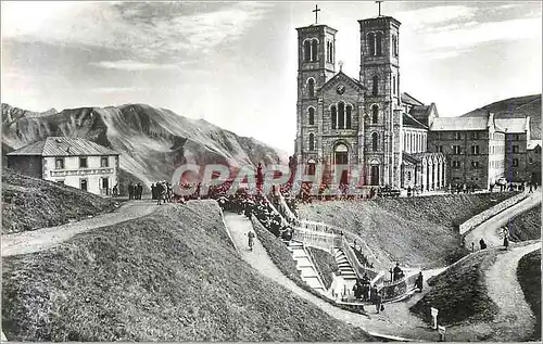 Moderne Karte Pelerinage de Notre Dame de la Salette les Lieux de l'Apparition et la Basilique