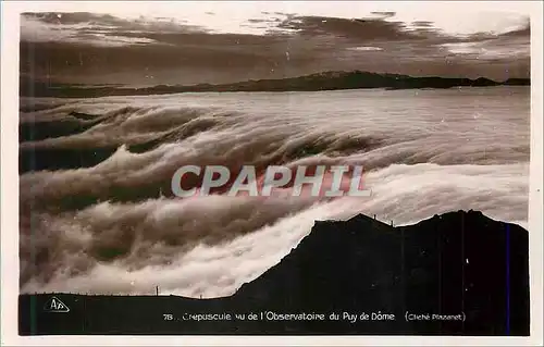 Cartes postales moderne Crepuscule vu de l'Observatoire du Puy de Dome