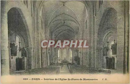 Cartes postales Paris Interieur de l'Eglise St Pierre de Montmartre