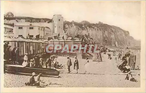 Ansichtskarte AK Dieppe la Plage le Casino et les Falaises