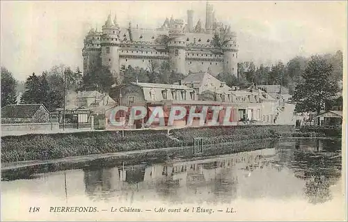 Ansichtskarte AK Pierrefonds le Chateau Cote Ouest de l'Etang