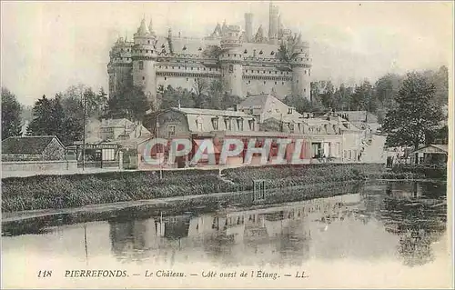 Cartes postales Pierrefonds le Chateau Cote Ouest de l'Etang