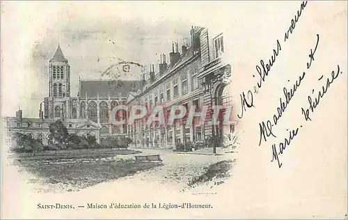 Cartes postales Saint Denis Maison d'Education de la Legion d'Honneur (carte 1900)