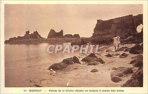 Cartes postales Morgat Pointe de la Chaise (Gador en Breton) a Maree Tres Basse