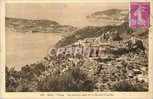 Cartes postales Eze Village Vue Generale Prise de la Grande Corniche