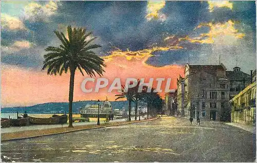 Cartes postales Nice Coucher de Soleil Quai des Etats Unis