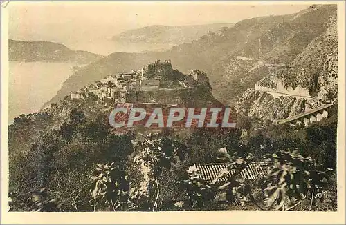 Ansichtskarte AK Eze (Alpes Maritimes)le Village au Soleil Levant Cote d'Azur la Douce France