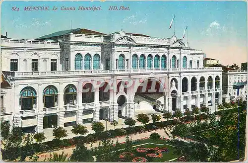 Cartes postales Menton le Casino Municipal