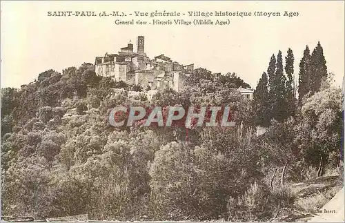 Cartes postales Saint Paul (A M) Vue Generale Village Historique (Moyen Age)