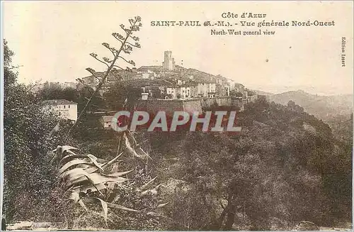 Ansichtskarte AK Cote d'Azur Saint Paul (A M) Vue Generale Nord Ouest
