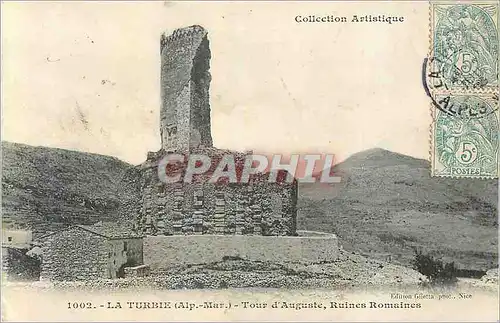 Cartes postales la Turbie (Alp Mar) Tour d'Auguste Ruines Romaines