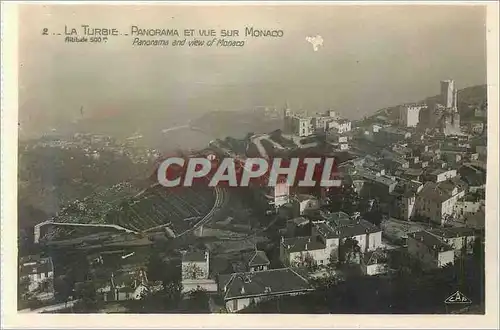 Cartes postales la Turbie Panorama et Vue sur Monaco