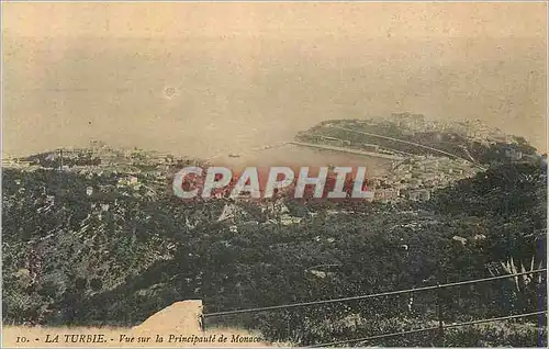 Cartes postales la Turbie Vue sur la Principaute de Monaco