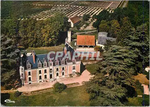 Moderne Karte Bossay sur Claise (I et L) Vue Aerienne Chateau de Ris Centre de Vacances du Comite Hispano Suiz
