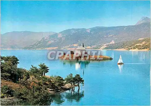 Cartes postales moderne Lac de Serre Poncon (780m) la Chapelle de St Michel de Prunieres