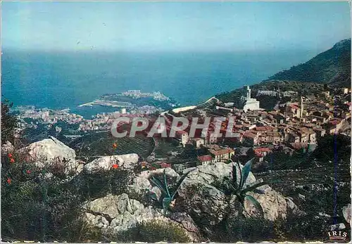 Cartes postales moderne Vue Generale de la Turbie Dominant la principaute de Monaco Reflets de la Cote d'Azur