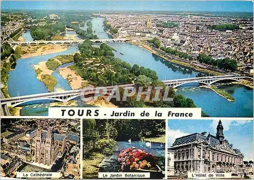 Cartes postales moderne Tours (Indre et Loire)Jardin de la France