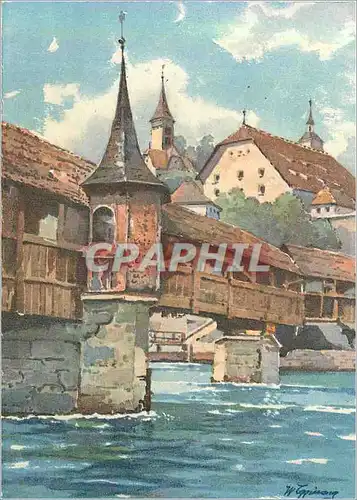 Cartes postales moderne Luzern Die Spreuerbrucke